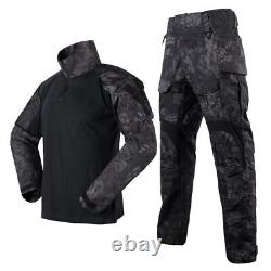 Tactical Combat Suit Shirt Pants Uniform Polyester Colorful Hunting Clothes