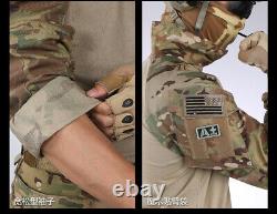 Tactical Hunting G3 Combat Uniform Set Long Sleeve Shirt & Pants Knee Pads S-2XL