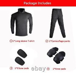 Tactical Pants Military US CP Camouflage Shirts G3 Combat Uniform Sets with Pads