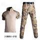 Tactical Uniform Combat Shirt Pants Suit Airsoft ACU SHORT-sleeved With Knee PAD