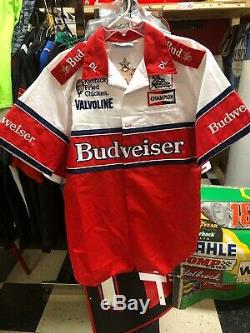 Terry Labonte Budweiser Nascar Race Used Pit Crew Uniform Shirt L & Pants 34x30