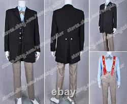 The Second Doctor Costume Who is 2nd Dr Uniform Outfit Suit + Shirt + Pants+Tie