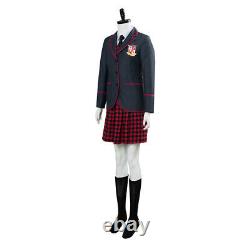 The Umbrella Academy Cosplay School Uniform Girl Costume Jacket Skirt Full Set