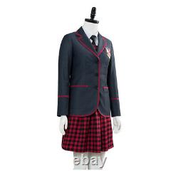 The Umbrella Academy Cosplay School Uniform Girl Costume Jacket Skirt Full Set