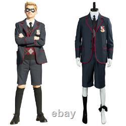 The Umbrella Academy School Uniform Cosplay Costume Kid Adult Full Set Halloween