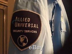 Three Allied Universal Sercurity Services Uniform Shirts & One Brand New Pant