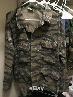 Tigerstripe fatigues shirt/jacket and pants, Vietnam War, Advisor, Special Force