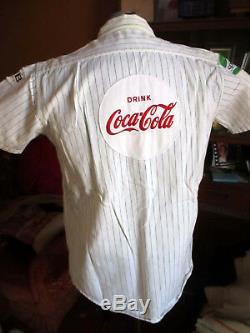 True Vtg 70s Coca Cola Delivery Uniform Shirt & Pants Coke Sprite Tab