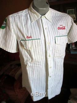 True Vtg 70s Coca Cola Delivery Uniform Shirt & Pants Coke Sprite Tab