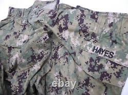 U. S. Navy Working Uniform Type III Pants, Shirt, Hat, Helmet Cover XL