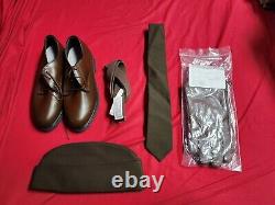 US Army AGSU Pink and Greens Set 2 Shirts 2 Pants Trench Coat Shoes FEMALE