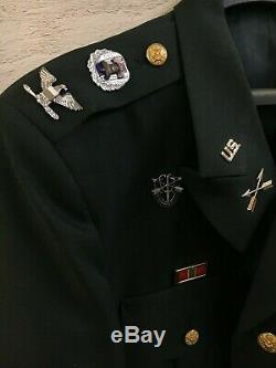 US Army Colonel Uniform Jacket Set Medals Ribbons Pants Shirts Hats Caps Belt