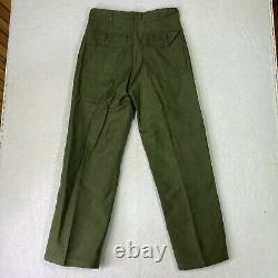 US Army Cotton Sateen Uniform OG-107 Utility Pant Trouser Shirt Green Combat 70s
