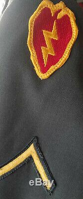 US Army Dress Coat WithPatches, Pins 25th Infantry Division Pants Shirts