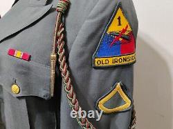 US Army Full Dress Uniform Vietnam War Jacket, Hat, Pants, Shirt, Belt