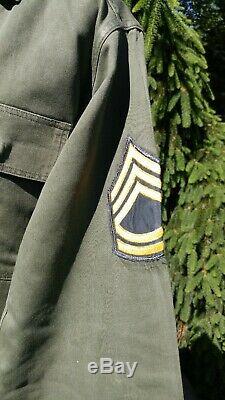 US Army HBT Fatigue Shirt & Pants 13 Star Buttons Original Vtg WWII Era 1940's