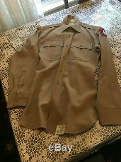 US Army Officer WW2 Dress Uniform Pinks & Greens Hat Jacket Shirt Pants ...
