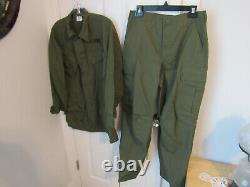 US Army Vietnam War Issue Mans Tropical Combat Set Pants & Shirt SMALL