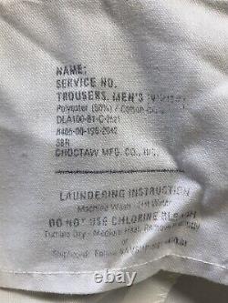 US Navy Dress White Complete Uniform Jumper Metalsmith Cap Pant Shirt Patch 1981