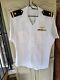 US Navy Pilots Summer White Shirt & Pants Maverick TOP GUN USN COSTUME Medium