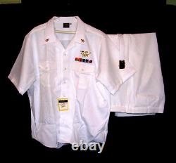 US Navy SEAL TEAM White Uniform 3XL XXXLarge Shirt 46L Pant DEVGRU NEW RARE SIZE