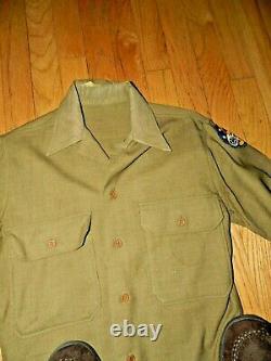 US WW2 USAAF 5th Air Force Enlisted Uniform IKE, Jacket +pants, shirt, tie, cap