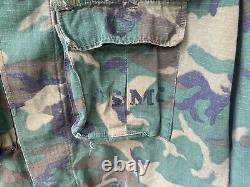 USMC Camo Long Sleeve Shirts Cargo Pants Gloves L Vintage & Pin