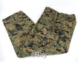 USMC Digital Woodland MARPAT FROG FR Combat Shirt & Pants MEDIUM REG NEW