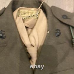 USMC Dress Green uniform Jacket, Pants, Hat, tie, Button Down Shirt