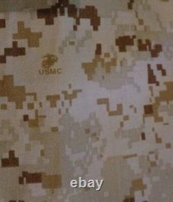 USMC MARPAT DESERT TAN Combat SHIRT PANT SET MCCUU LARGE REGULAR ISSUED