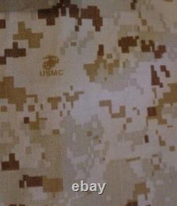 USMC MARPAT DESERT TAN Combat SHIRT PANT SET MCCUU LARGE REGULAR ISSUED NWOT