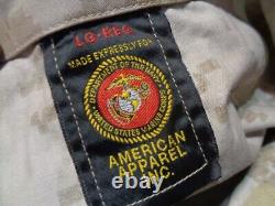USMC MARPAT DESERT TAN Combat SHIRT PANT SET MCCUU LARGE REGULAR NEW With OUT TAG