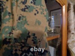 USMC MARPAT SET Uniform WOODLAND Combat Shirt Pant X LARGE REGLAR NEW WITH TAG