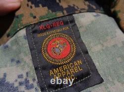USMC MARPAT SET Uniform WOODLAND Combat Shirt Pant X LARGE REGLAR NEW WITH TAG