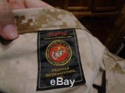 USMC MARPAT Uniform DESERT SET Combat Shirt Pant X LARGE REG NEW WITH TAG NWT