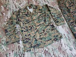 USMC MARPAT Uniform WOODLAND SET Blouse Shirt Pant Trouser MCCUU MEDIUM