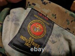 USMC MARPAT Uniform WOODLAND SET Combat Shirt Pant LARGE LONG LL NWOT