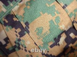 USMC MARPAT Uniform WOODLAND SET Combat Shirt Pant LARGE REGULAR LR NWOT