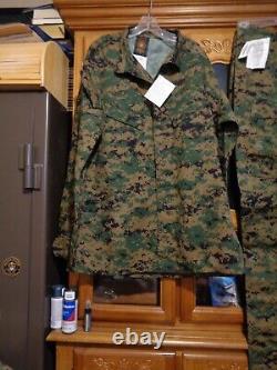 USMC MARPAT Uniform WOODLAND SET Combat Shirt Pant LARGE X LONG LXL NEW WITH TAG