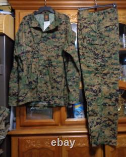 USMC MARPAT Uniform WOODLAND SET Combat Shirt Pant X LARGE LONG NEW WITH OUT TAG