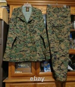 USMC MARPAT Uniform WOODLAND SET Combat Shirt Pant X LARGE REGULAR SET NWOT