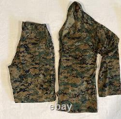 USMC MARPAT Uniform WOODLAND SET Shirt and Pant Med-Reg. New without tags