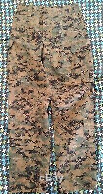 USMC MARPAT Uniform Woodland Combat FROG Shirt & Pants Medium Regular MR