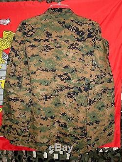 USMC MARSOC MARPAT Woodland Combat Uniform Shirt & Pants in Medium Regular NEW