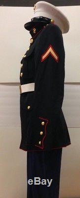 USMC Us Marine Corps Uniform Rank PFC Hat/Jackets/Shirts/Pants/Belts