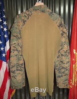 USMC Woodland MARPAT FROG Set Shirt Pants Marine Combat Uniform Medium Long ML