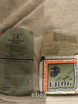 USMC issued combat shirt And Pants Woodland And Desert Large