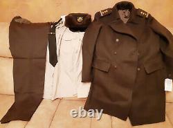 Ukrainian Army Winter Ceremonial Warm Coat / Fur Hat / Shirt / Tie / Pants 50-4