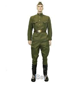 Uniform Jacket Shirt + Pants Olive gimnasterka Pant Suit Military rkka ww2 ussr
