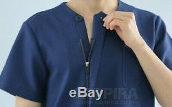 Uniform Set Simple Round neck Zipper Shirt+Pants OT PT Surgical Uniform Hospital